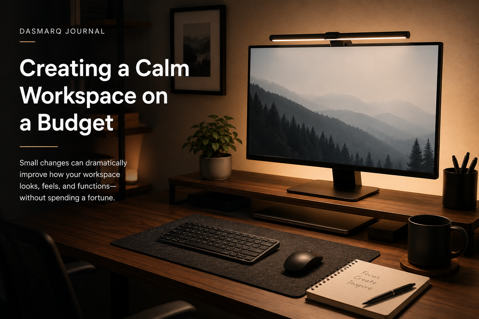 Creating a Calm Workspace on a Budget