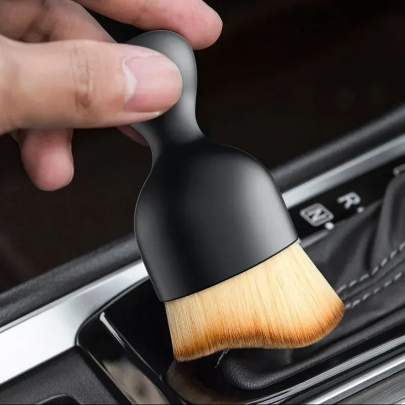 Car Vent Cleaning Soft Brush with Case Car Interior Cleaning Tool Artificial Car Brush Car Gap Dust Removal Car Detailing