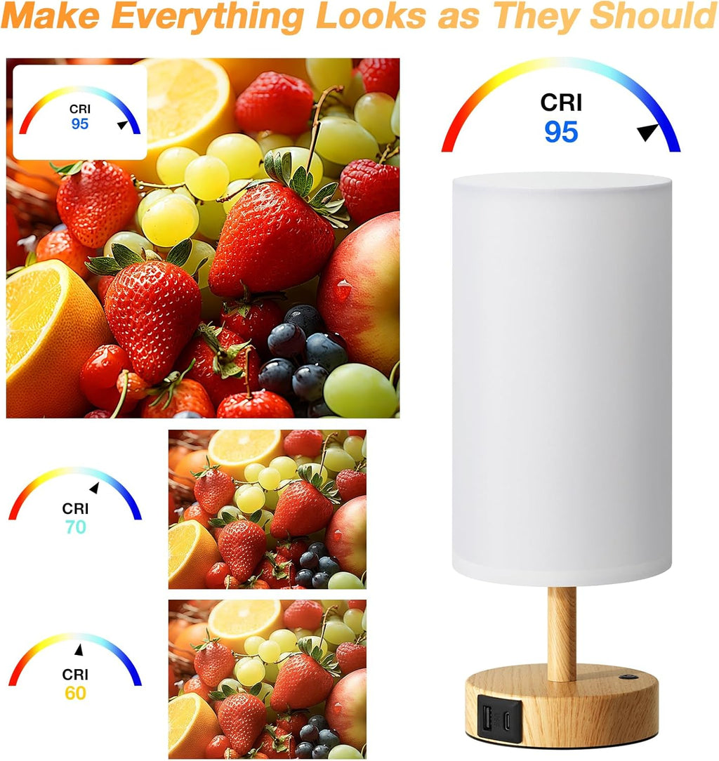 Light Therapy Lamp 10000 Lux - Full Spectrum Sunlight Lamp, Happy Light for Seasonal Mood Boost - CRI 96+ Sun Lamp for Windowless Office, Reading, Shift Workers - Remote & Timer