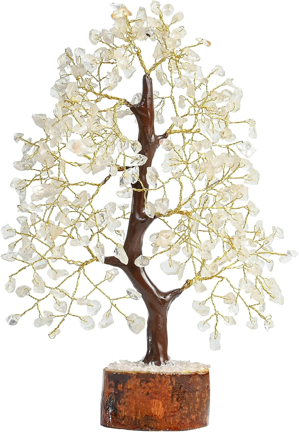 ® Clear Quartz Crystal Tree of Life, Birthday Gifts for Women & Men, House Decor for Shelf Healing Crystals, Spiritual Gift Room Decor, House Warming Gifts New Home, Birthday Gift for Mom