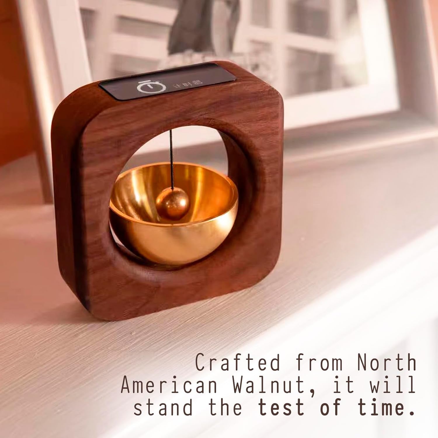 Elegant Wooden Pomodoro Timer Cube Original High-End Quality Desk Timer for Productivity & Focus, Ideal for Work & Study, Beautiful Decorative Object for Home or Office